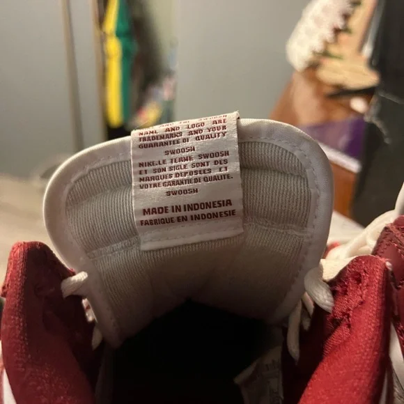 Nike Red and White Sneakers - Picture 5 of 7